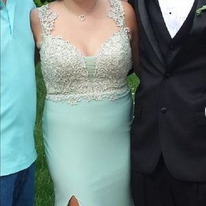 Teal Elegant Prom Dress